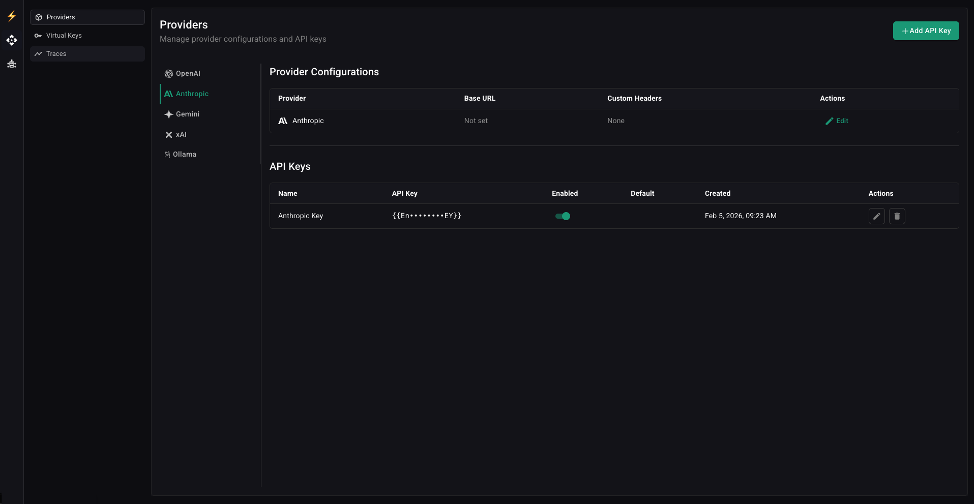 LLM Gateway Dashboard